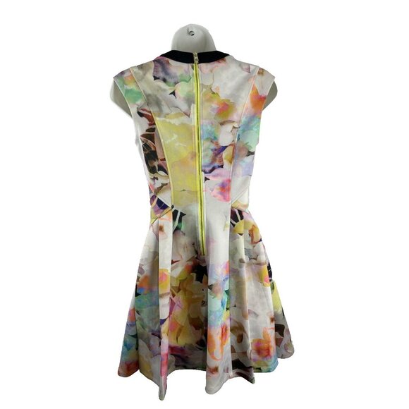 Ted Baker London Sew In Love Floral Neoprene Mini Dress Women (No size tag) - Picture 4 of 11